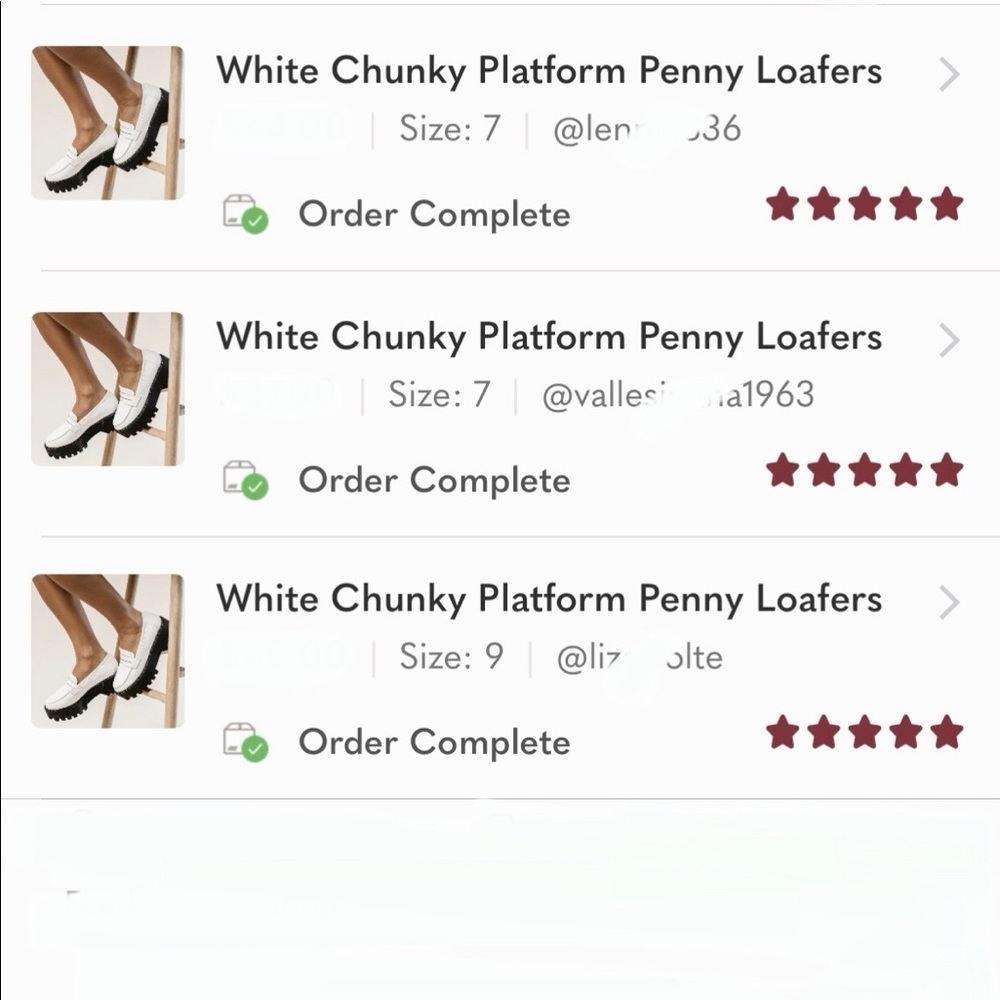 White Chunky Platform Penny Loafers - Picture 9 of 10